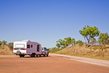 Caravan In Outback Australia