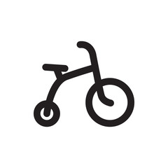 Sticker - child bicycle icon illustration