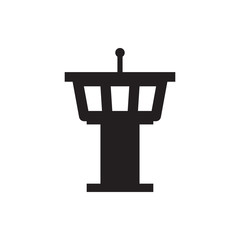 Poster - airport tower icon illustration