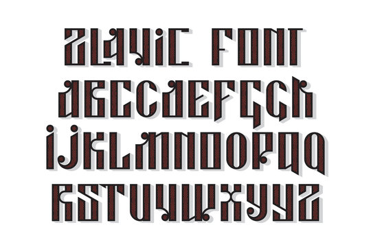 Slavic font set