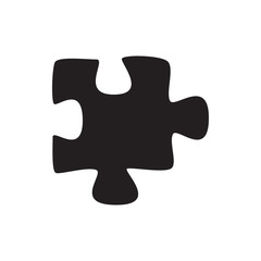 Poster - puzzle icon illustration