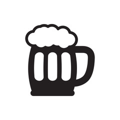 Poster - beer mug icon illustration