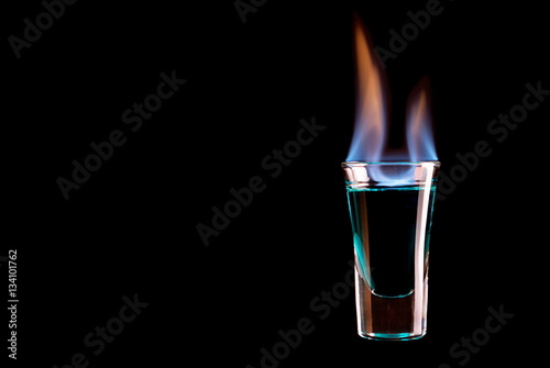 Fotomural  burning glass shots