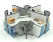 © The Creative Box - Uffici box isolati su bianco