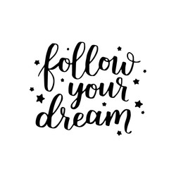 Wall Mural - Lettering vector card. Motivational quote. Sweet cute inspiration typography. Calligraphy postcard poster graphic design element. Hand written sign.