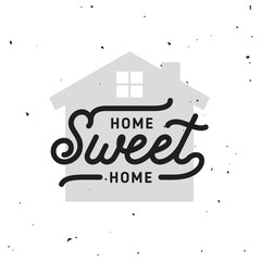 Wall Mural - Home related poster. Vector vintage typography.