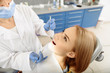© Yakobchuk Olena - Oral cavity of girl taking care by dental instruments