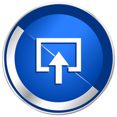Aufkleber - Enter silver metallic web and mobile phone vector icon.