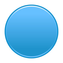 Blue Circle Button Empty Web Internet Icon