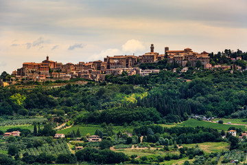 Montepulciano in the region of Siena in Italy