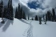 Fresh boot pack out to Lost Boys pass near Fernie Alpine Resort in Canada