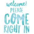 Welcome to the Party Sign Poster