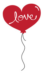 Canvas Print - Valentines Balloon