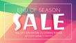 stylish sale banner with colorful background