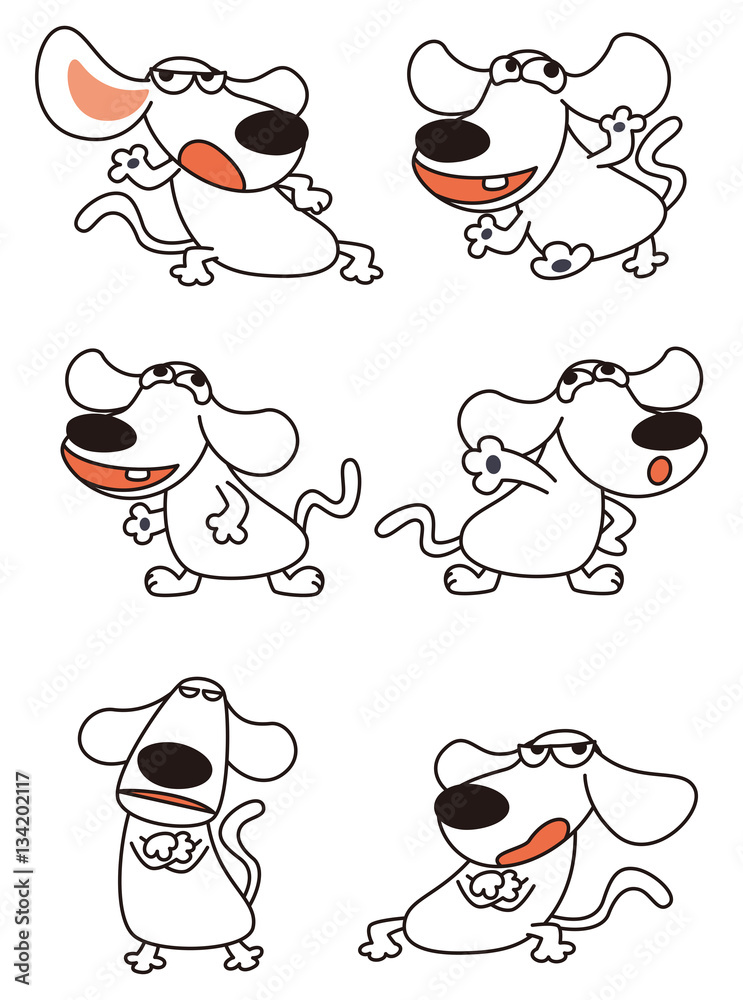 ポメロメコ イヌカレー2白犬 直筆イラスト