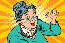 Grandma Okay Gesture, The Elderly