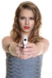 © Michael Gray - woman pointing a handgun