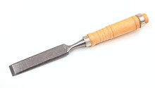 Metal Chisel On White Background