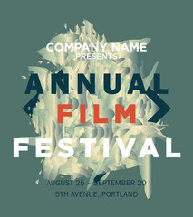 web banner or print poster for annual film festival