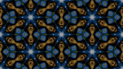 Wall Mural - kaleidoscopic vj seamless loop
