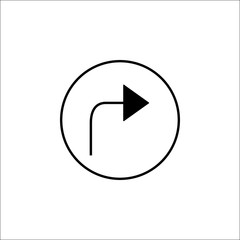 Aufkleber - Arrow forward solid icon, mobile sign and Next pictogram, vector graphics, a filled pattern on a white background, eps 10.