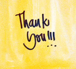 Wall Mural - thank you message 