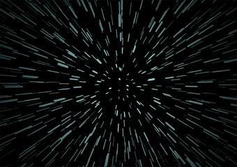 Sticker - Hyperspace speed travel background