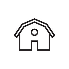 Poster - barn icon illustration