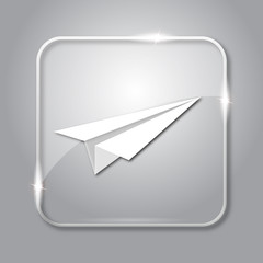 Poster - Paper plane icon