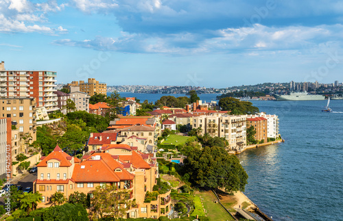 Obraz na płótnie Linia horyzontu Kirribilli przy zmierzchem, Sydney