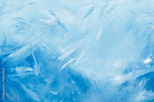 ice background, blue frozen texture Fototapeta