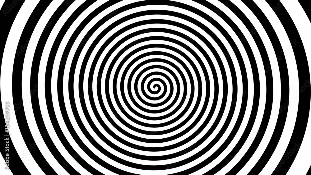 Spiral Black And White Background Stock Illustration | Adobe Stock