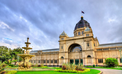 Canvas Print - Royal Exhibition Building, a UNESCO world heritage site in Melbourne, Australia