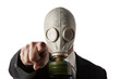 © jayfish - businessman wearing a gas mask