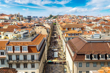 Fototapete - Panoramic view of Lisbon