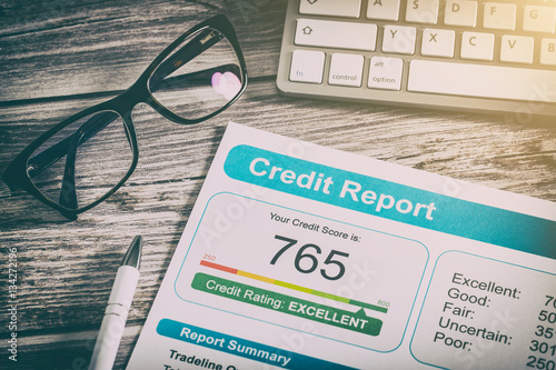 Fotografía report credit score banking borrowing application risk form