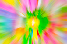 Zoom Blur Colorful Background, Vivid Colors Motion Blur For Background Design.