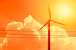 © Quality Stock Arts - clean energy for life, wind turbines power from air with sunny day sky background
