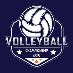Wall Mural - Volleyball logo, America logo