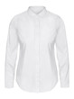 Womans white business shirt on invisible mannequin isolated on white