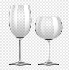 Poster - Two different types of wine glasses