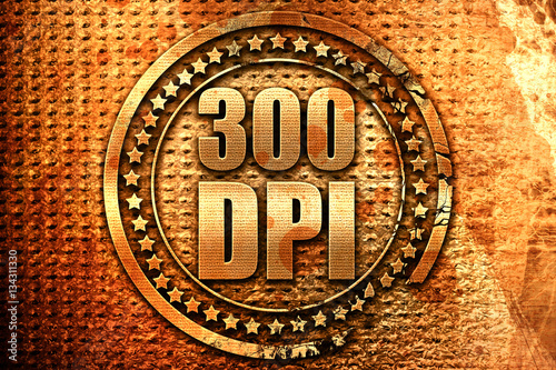 Poster 300 dpi, 3D rendering, grunge metal stamp