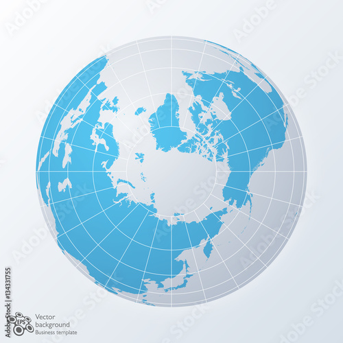 Global Image, Northern Hemisphere, World Map, Earth #Vector Graphic ...