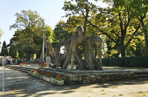 Plakat Pomnik poległych w obozach koncentracyjnych w Tarnowie. Polska