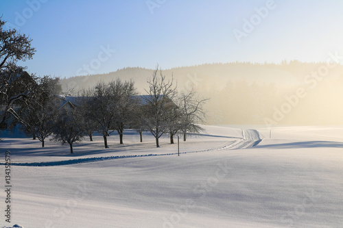 Winter, Alpen, Österreich, Winterlandschaft Tableau sur Toile