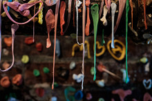 Gum Wall At The Pike Place Market Up Close