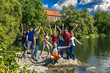 © bint87 - Group of young people are walking around the Stockholm, Sweden