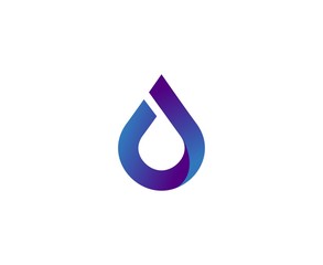 Wall Mural - water drop logo