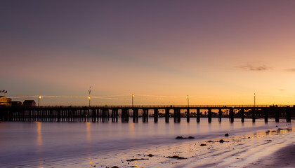 Wall Mural - Santa Barbara Pier Sunset