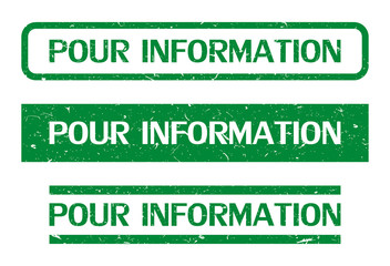 Canvas Print - Tampon pour information.